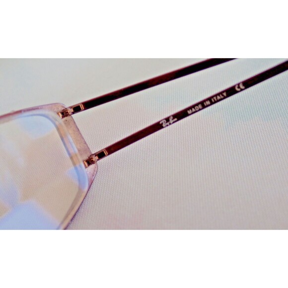 RayBan Eye Glass Frames RB 6128 2511 52 18 135 Tortoise Red Brown Made in Italy - Picture 6 of 14